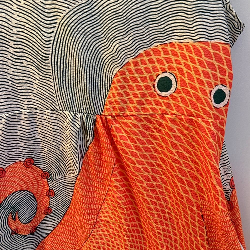 NWOT Ellis and Porter Women’s Octopus Midi Dress, Size XL - Picture 3 of 6